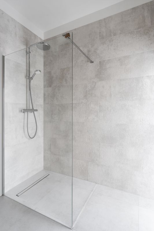 Rain Shower with Glass Enclosure